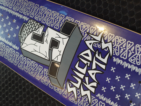 SUICIDAL TENDENCIES]-Suicidal Bandana Skateboard Deck 8.5