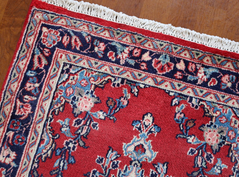 ペルシャ絨毯（ヴィンテージ）玄関マット 赤・ハマダン産｜クラフトワーク