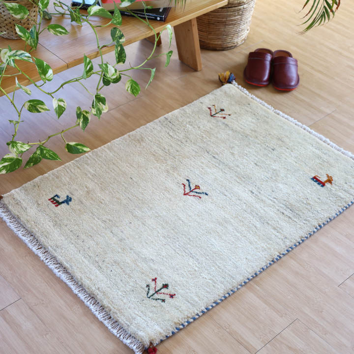 ギャッベ玄関マット 60×90cm｜手織ラグの店クラフトワーク