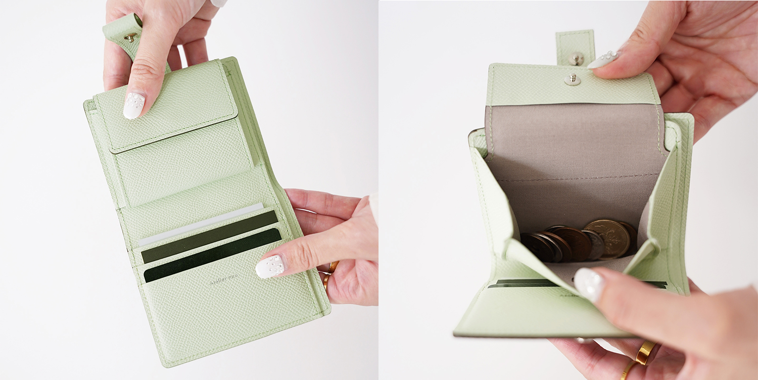 特集】 石岡真実×Atelier nuu 大人が持ちたい 「バイカラー財布