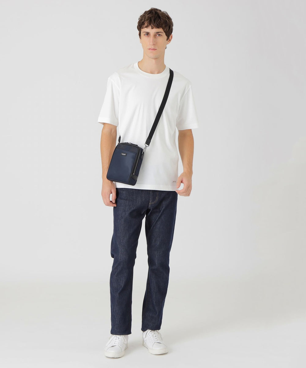 ナイロンコンビカルゼシャドークレストブリッジチェックビジネスミニ