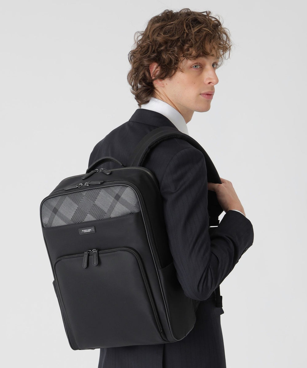 ナイロンコンビカルゼシャドークレストブリッジチェックビジネスバック
