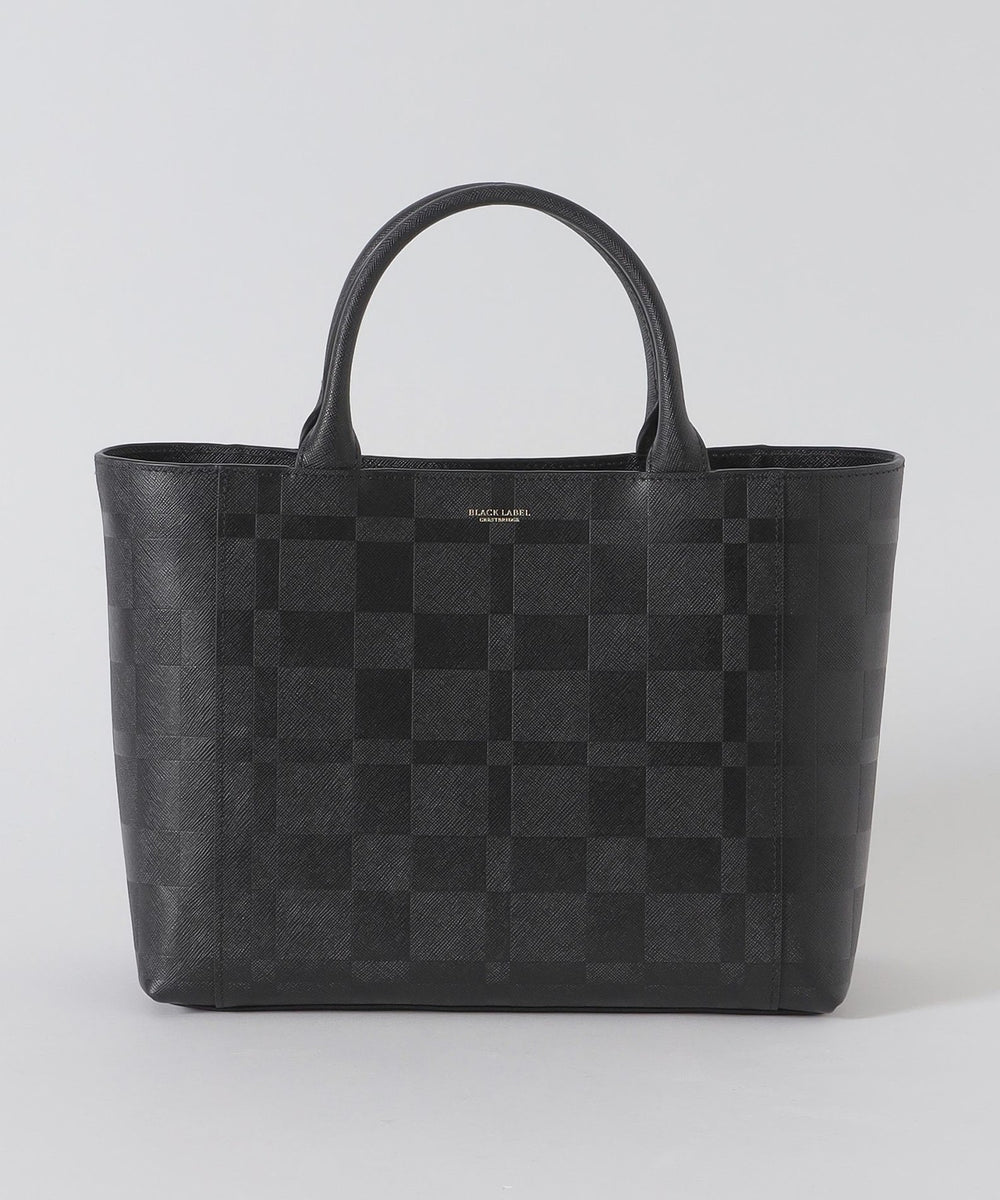 エンボスチェックドライビングトート（バッグ）｜BLACK LABEL