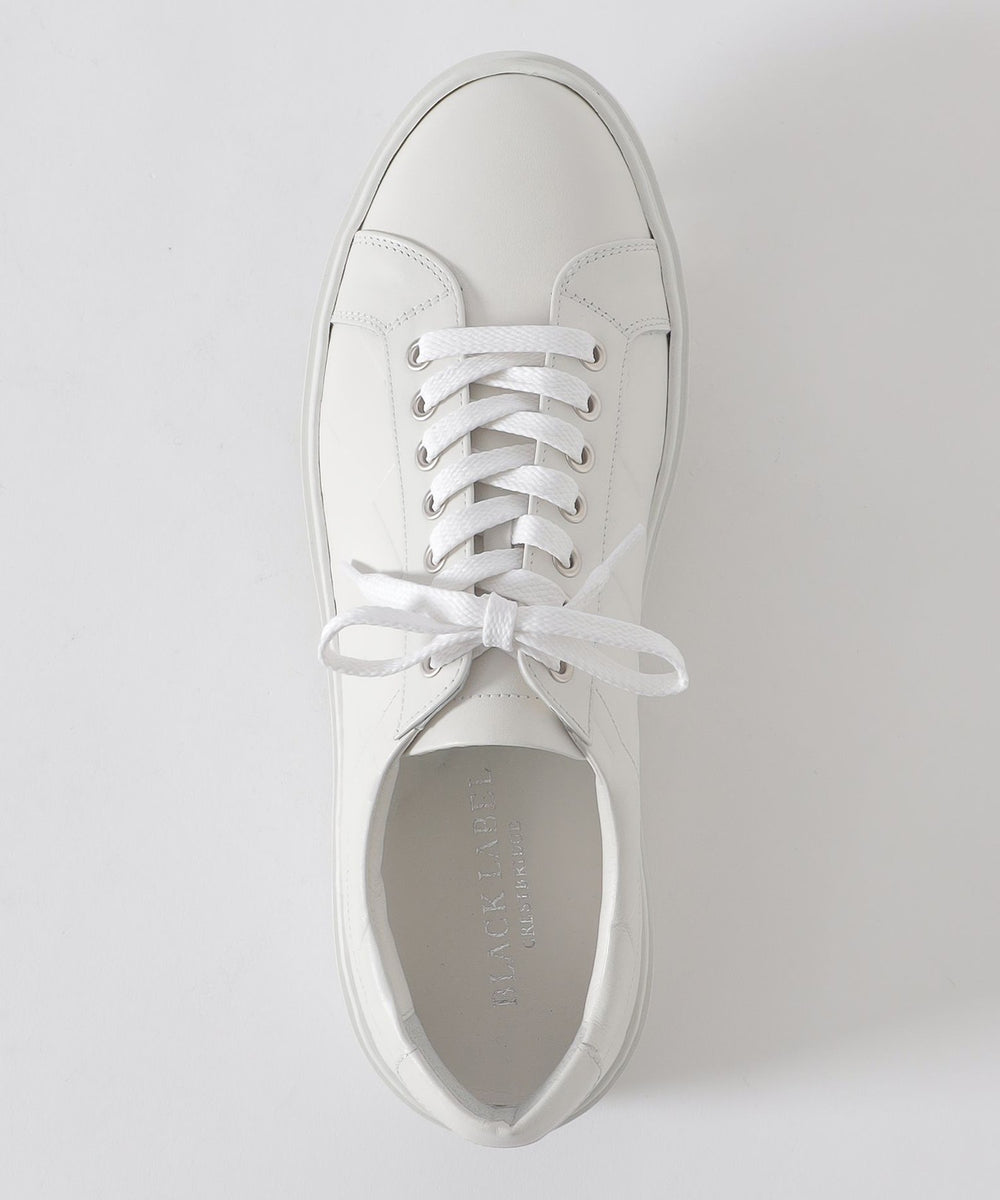 エンボスクレストブリッジチェックレザースニーカー（シューズ