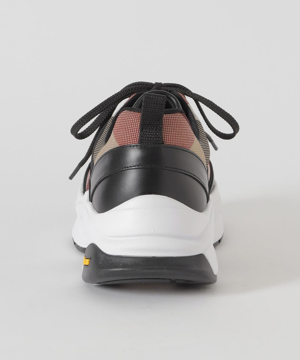 BLACK.lab】レッドクレストブリッジチェックコンビビブラムスニーカー