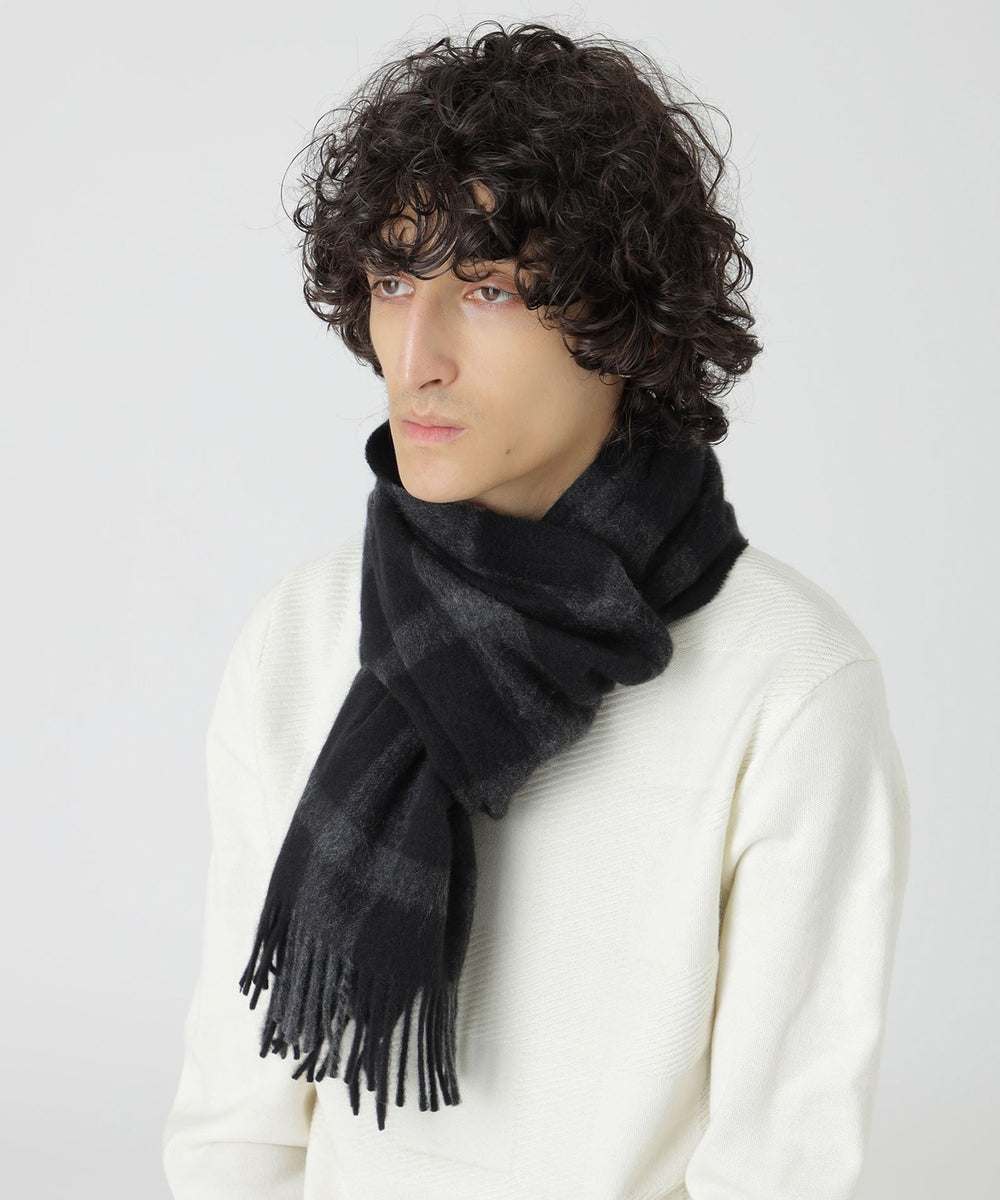 クレストブリッジチェックカシミヤマフラー（マフラー/ストール