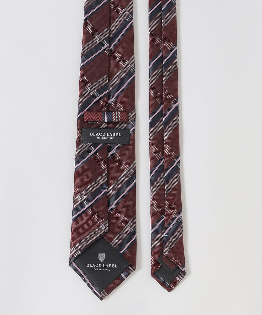 ヘリンボーンチェックタイ（ネクタイ/チーフ）｜BLACK LABEL