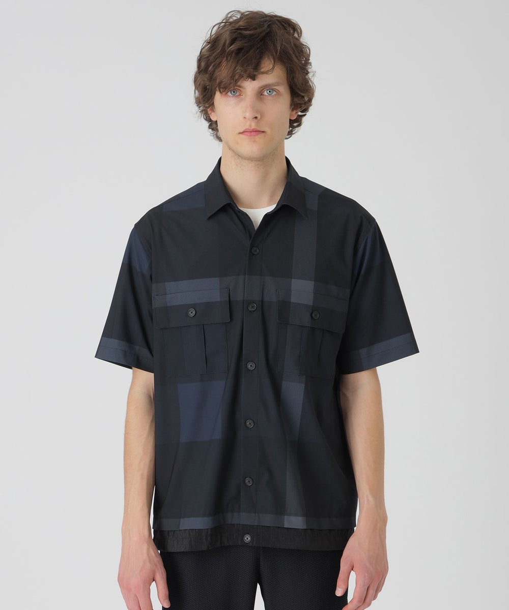 BLACK lab.】ビッグスケールチェックトリコットシャツ（カジュアル