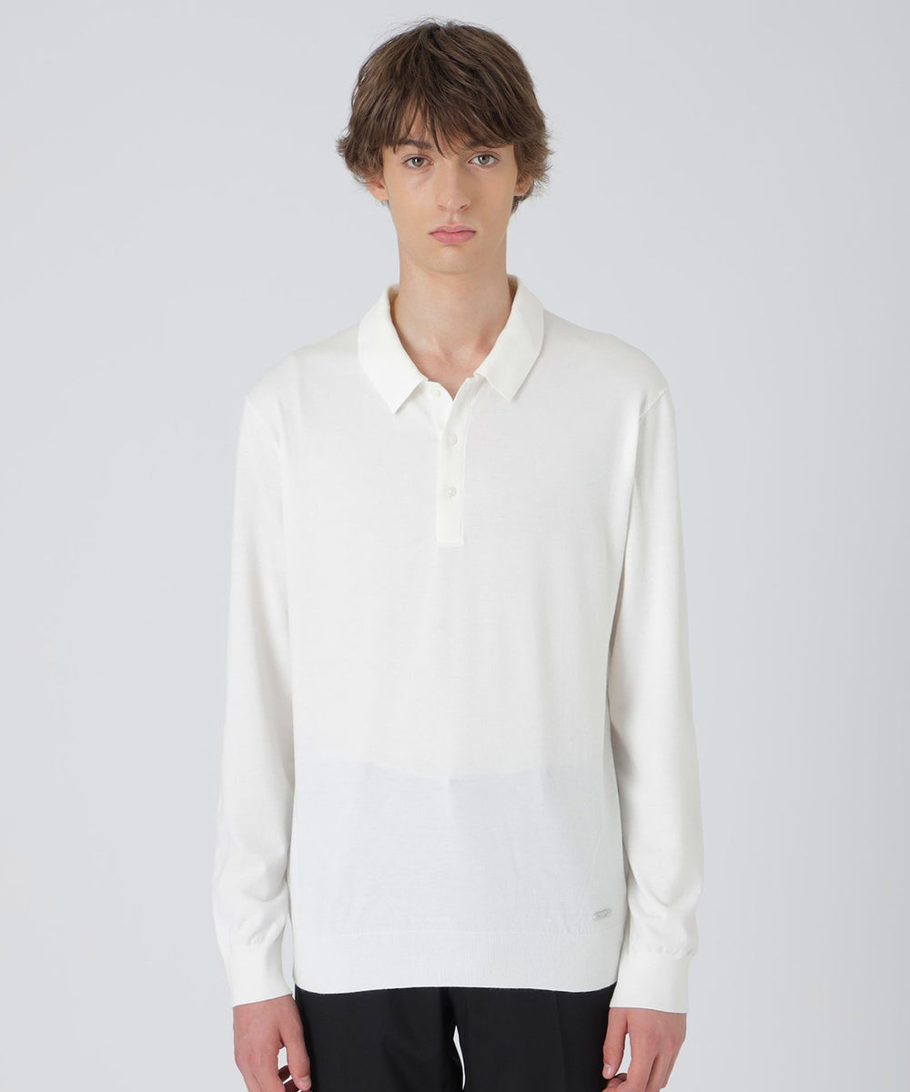 ヴィスコンフィーニットポロシャツ（ニットウェア）｜BLACK LABEL