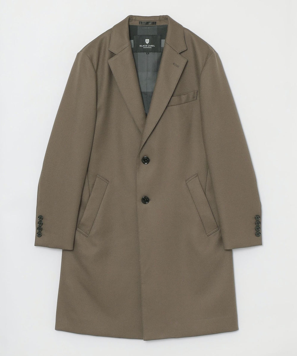 ウーステッドメルトンチェスターフィールドコート（コート）｜BLACK