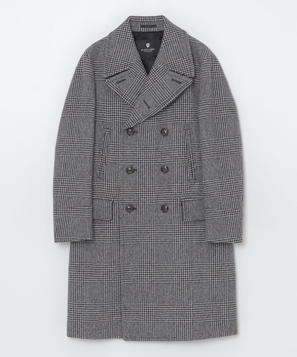グレンチェックツイードミリタリーコート（コート）｜BLACK LABEL