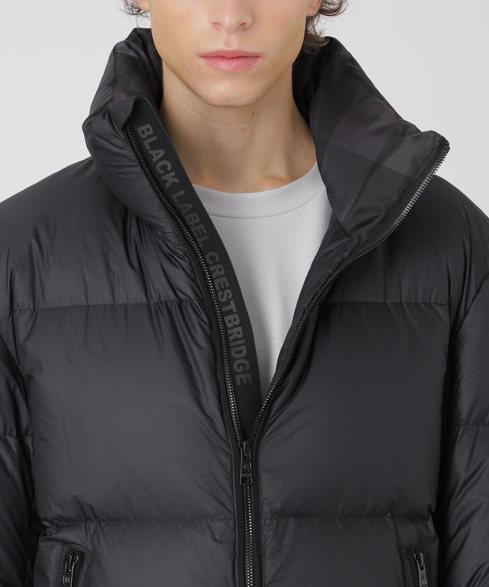 BLACK lab.】ライトウェイトスタンドネックリップダウン（ブルゾン