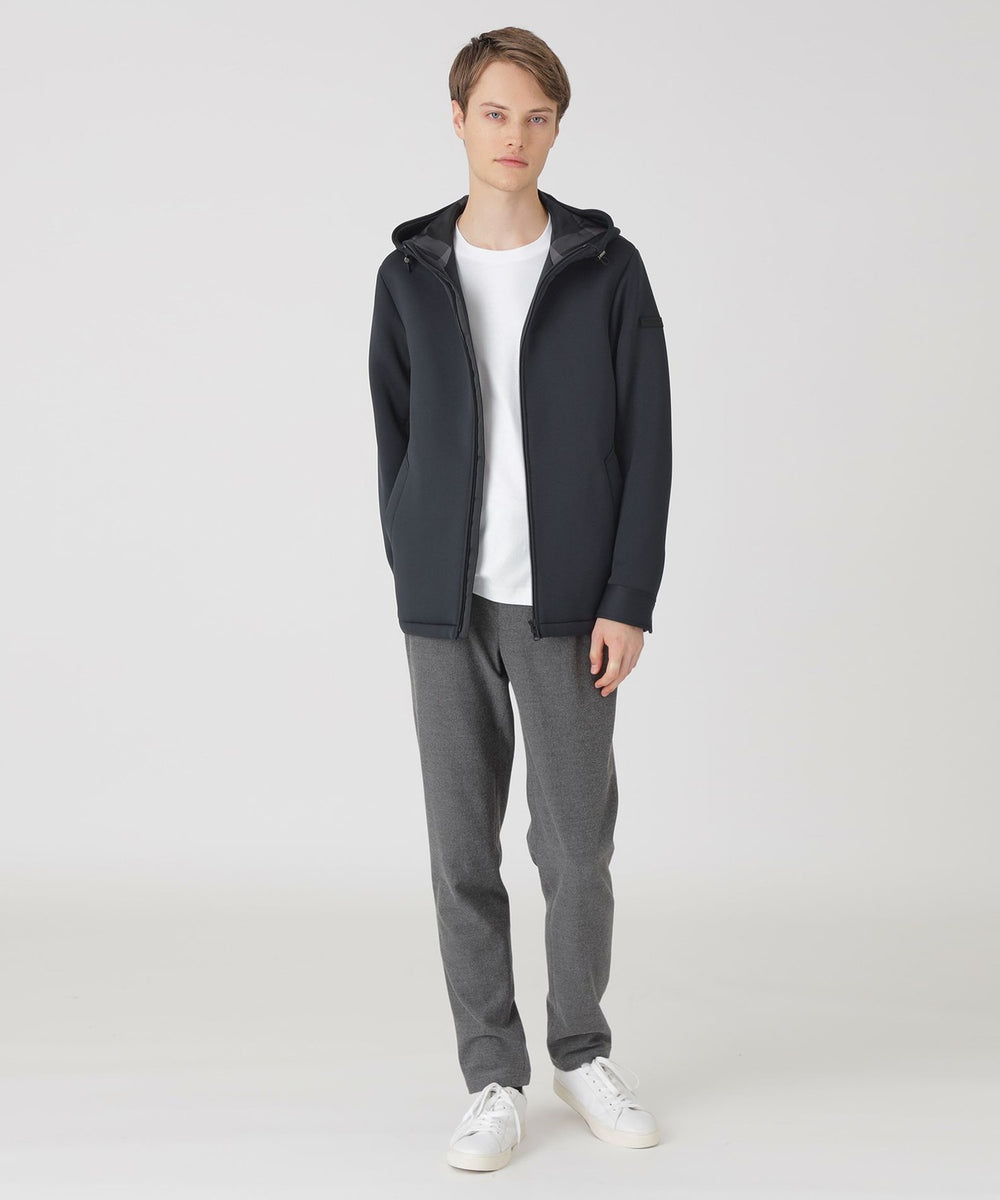 一部店舗限定】オックスダンボールニットパーカー（ブルゾン）｜BLACK