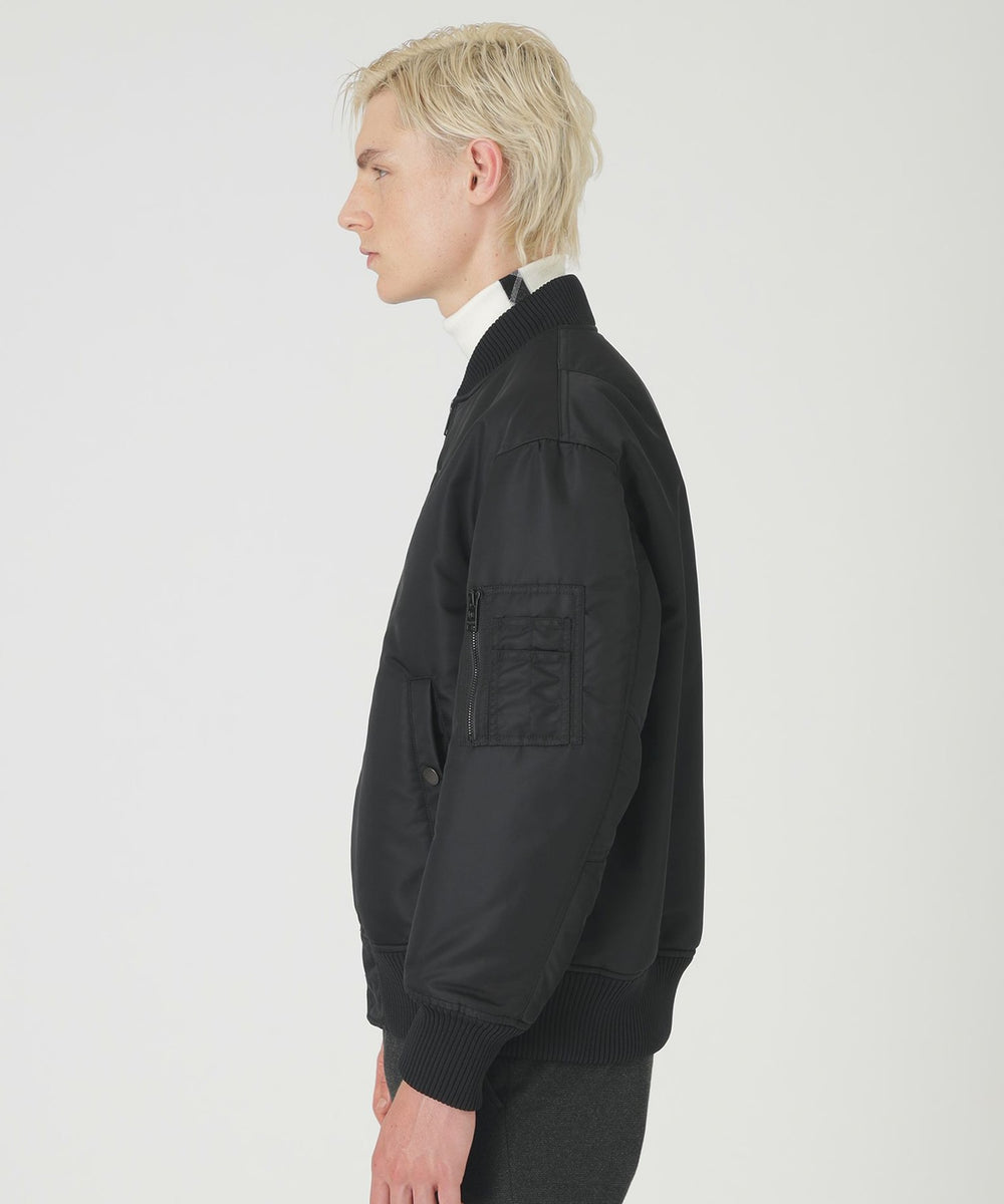 パデッドMA-1フライトジャケット（ブルゾン）｜BLACK LABEL