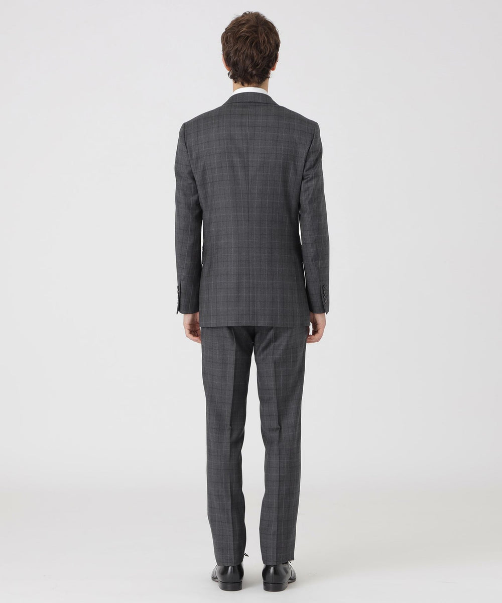 チャコールグレーマルチカラーチェックスーツ（スーツ）｜BLACK LABEL