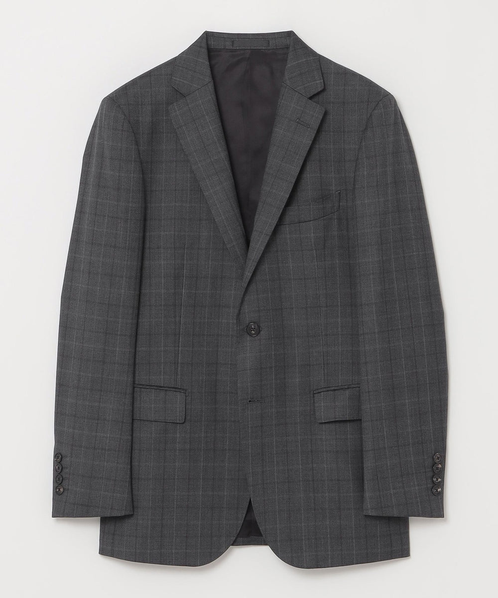 チャコールグレーマルチカラーチェックスーツ（スーツ）｜BLACK LABEL