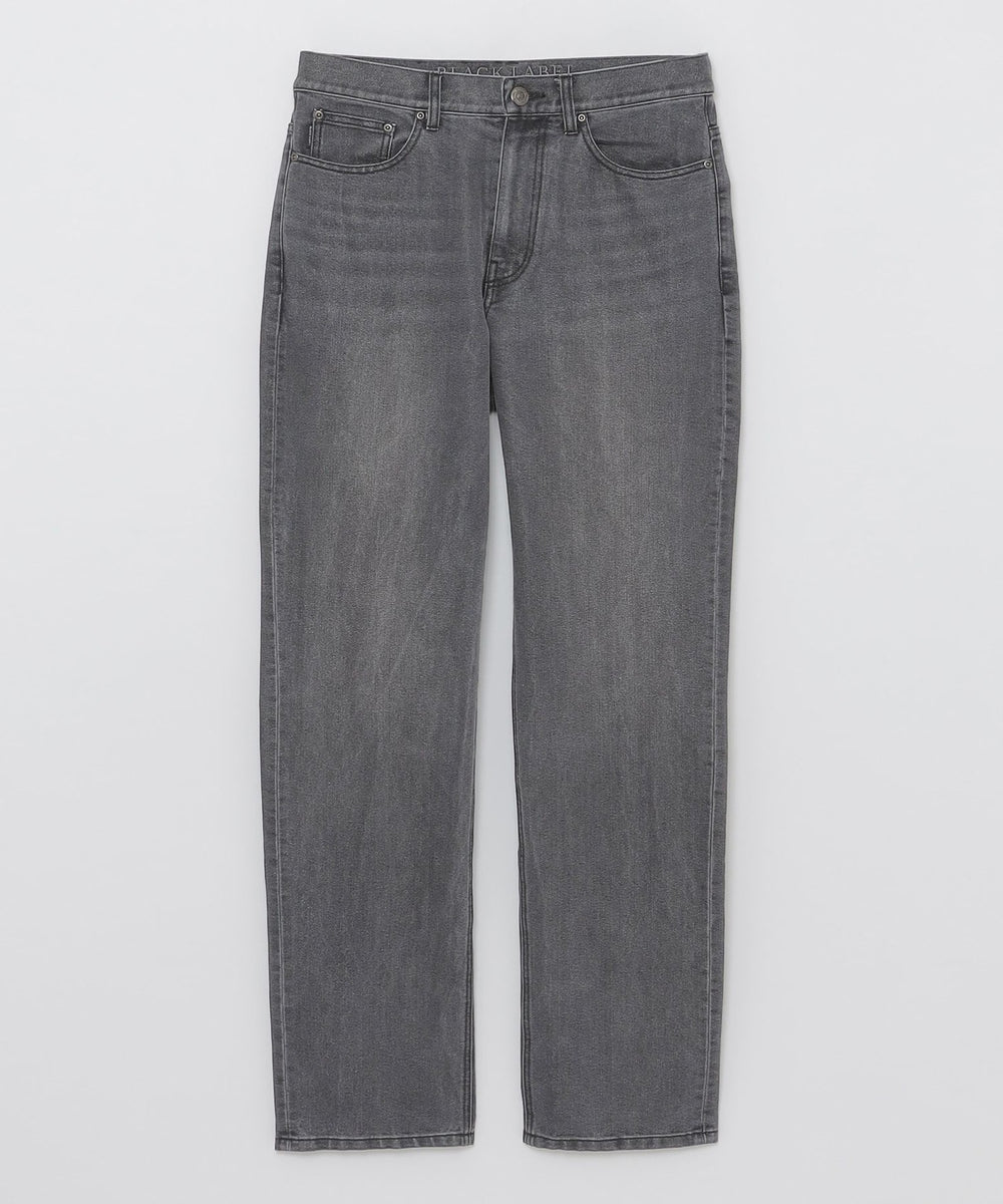 メタリックファイバーウォッシュドデニム（カジュアルパンツ）｜BLACK