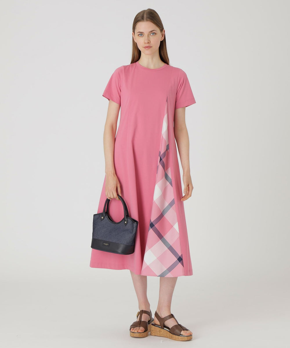 レザー切替ミニトート（バッグ）｜BLUE LABEL CRESTBRIDGE(ブルー