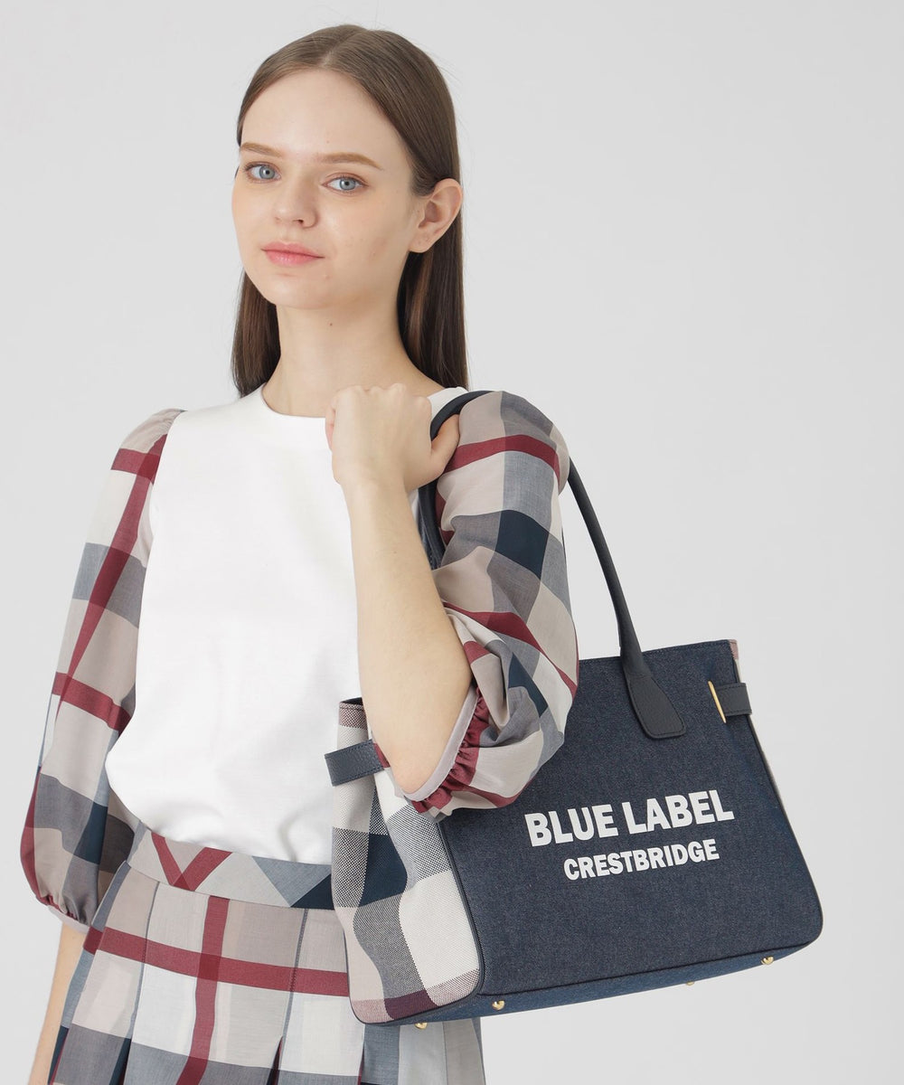 ロゴプリントハトメトート（バッグ）｜BLUE LABEL CRESTBRIDGE(ブルー