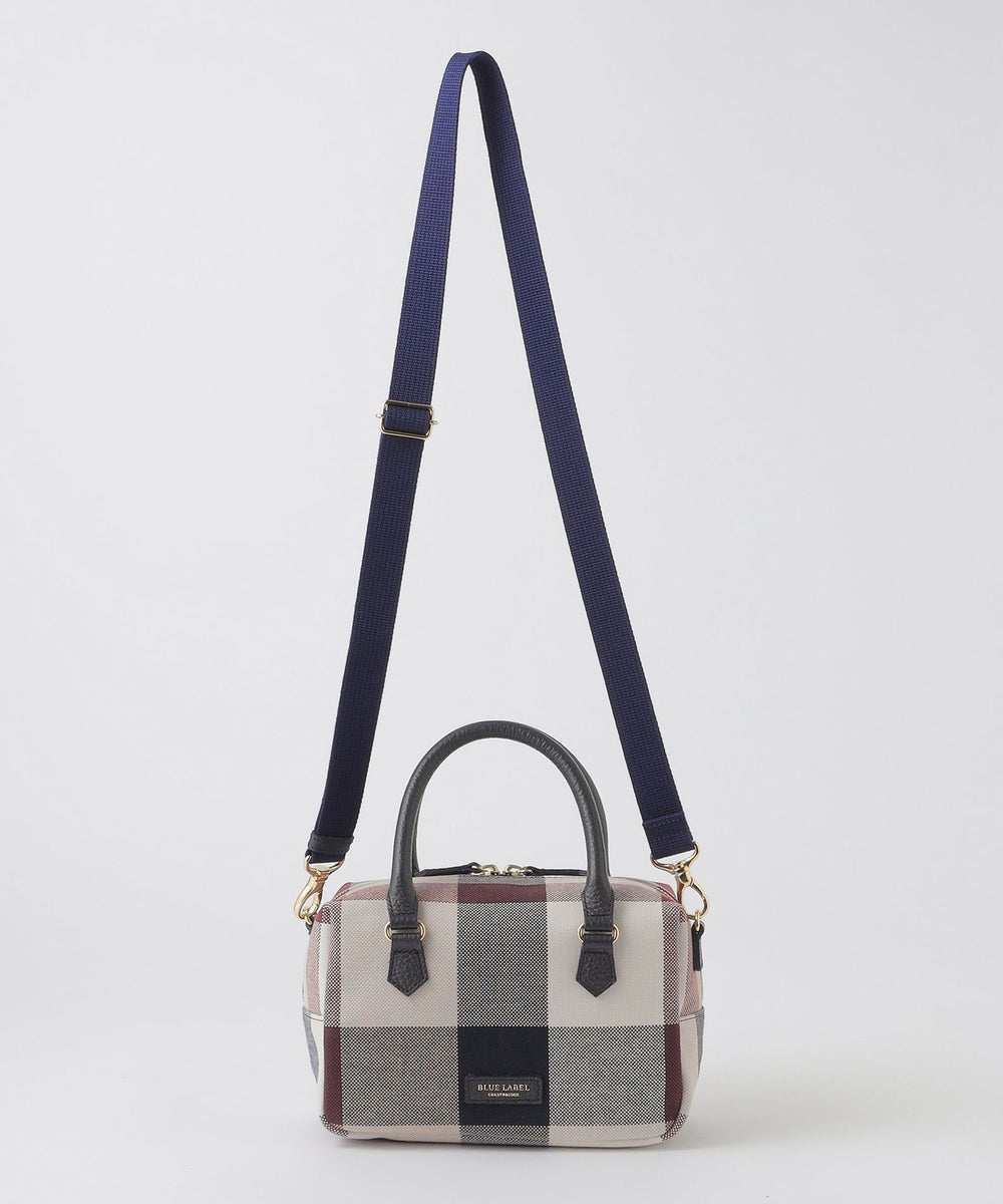 クレストブリッジチェックキャンバスミニボストンバッグ（バッグ