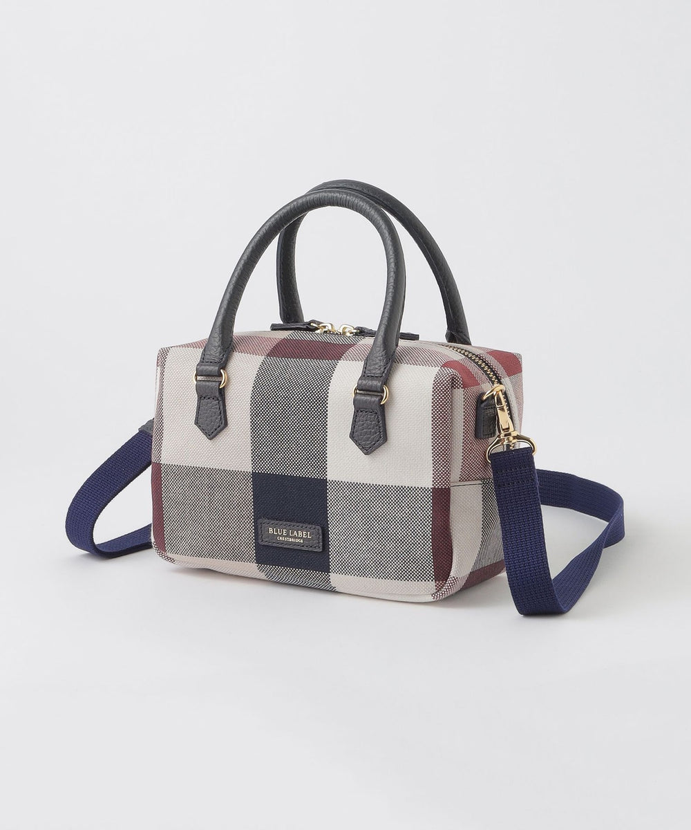 クレストブリッジチェックキャンバスミニボストンバッグ（バッグ