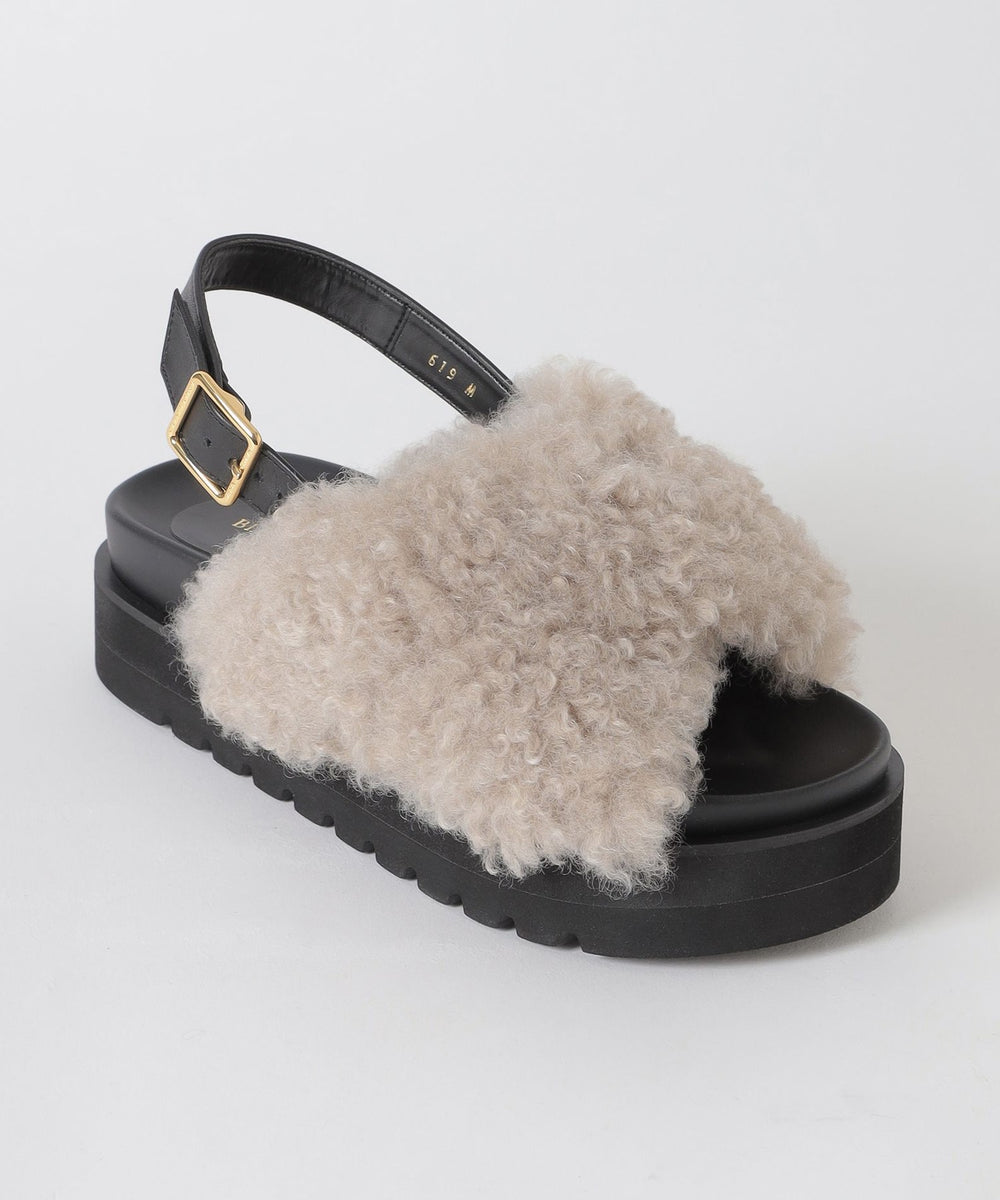 フェイクファーサンダル（シューズ）｜BLUE LABEL CRESTBRIDGE(ブルー