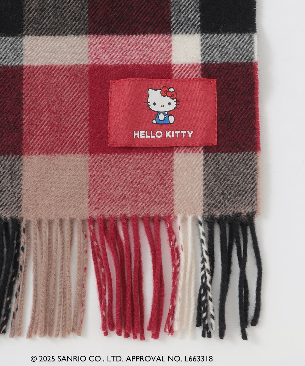 ハローキティコラボ】クレストブリッジチェックマフラー（マフラー