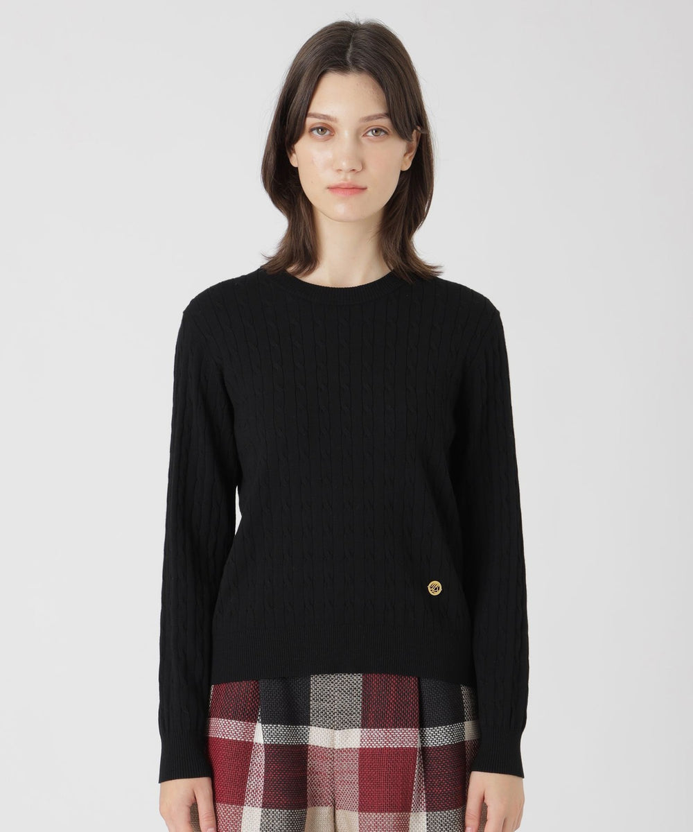 レーヨンストレッチケーブルニット（ニットウェア）｜BLUE LABEL