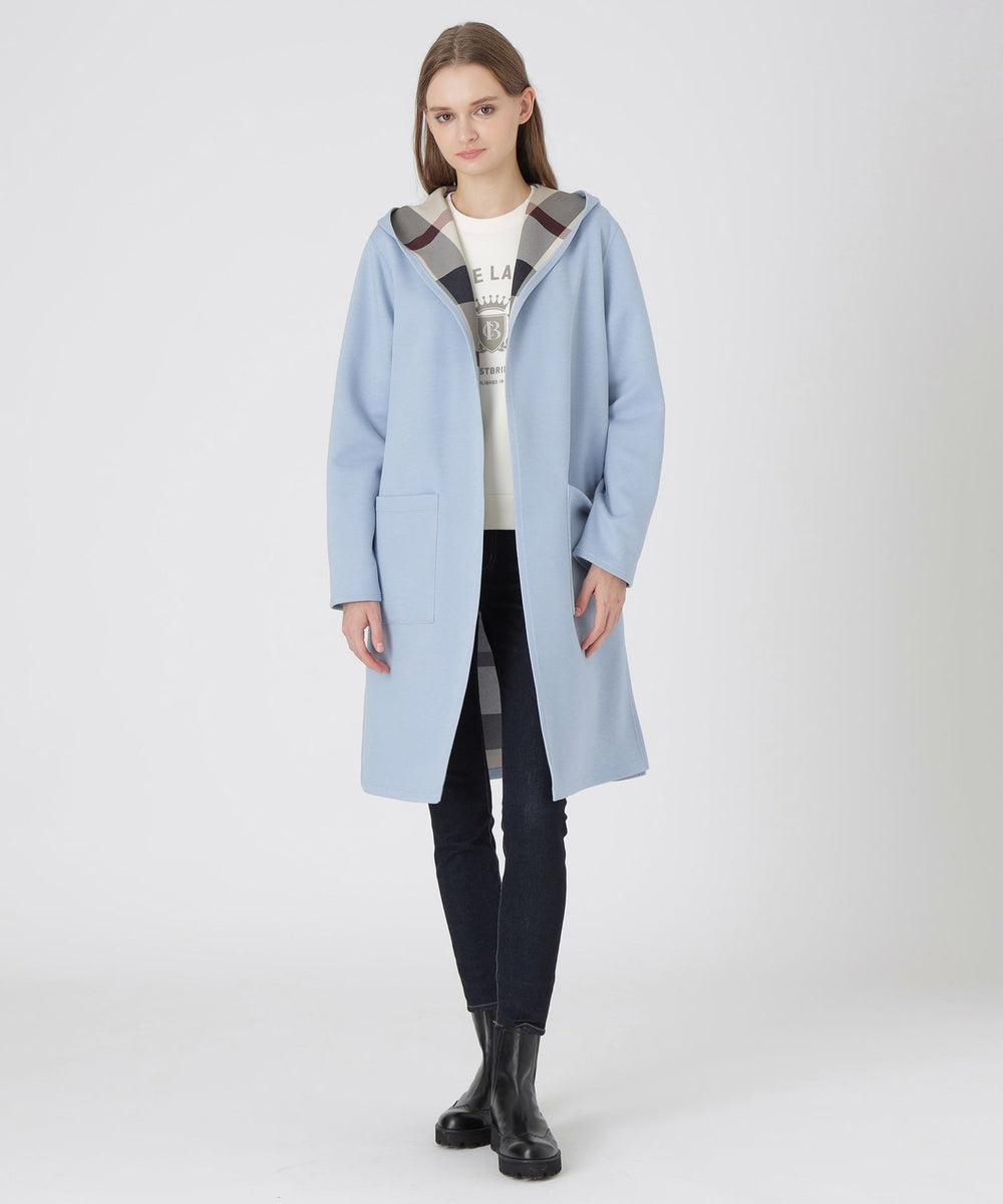 クレストブリッジチェックリバーシブルダンボールコーディガン