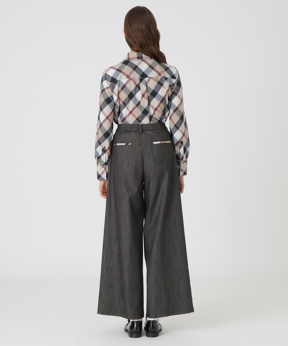 ハイウエストワイドパンツ（パンツ）｜BLUE LABEL CRESTBRIDGE(ブルー