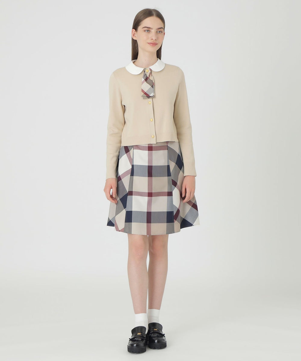 クレストブリッジチェックライトクロッシングツイルスカート（スカート
