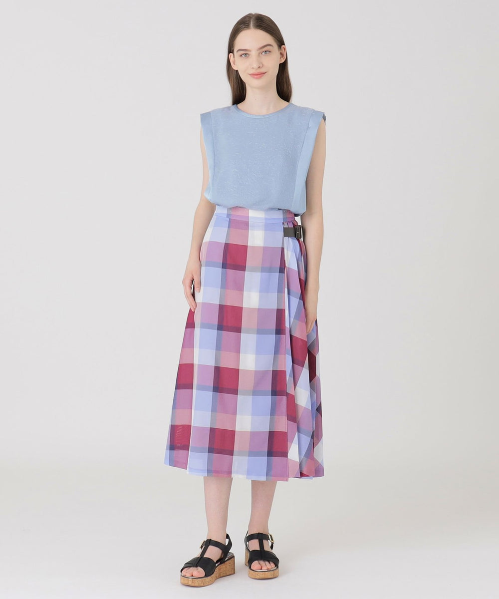 クレストブリッジチェックカラミクロスロングスカート（スカート