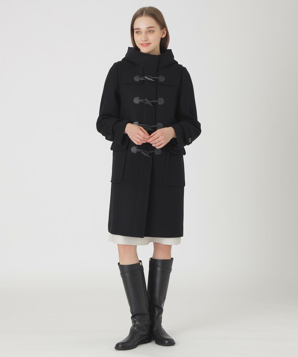 可愛い✨BURBERRY BLUE LABEL キルティング ダッフルコート 黒 【公式