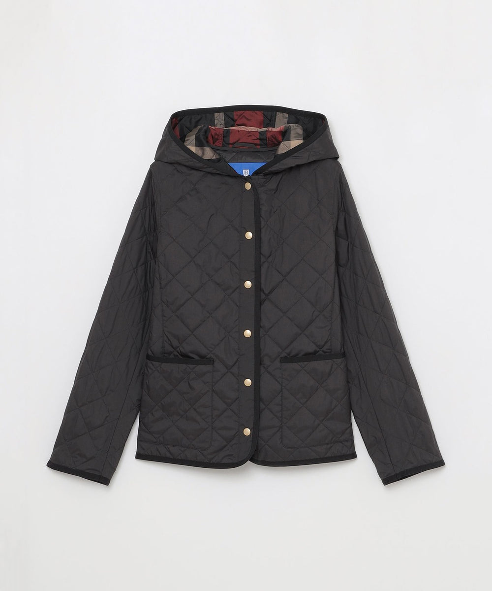 一部店舗限定】クレストブリッジチェックキルティングショートコート