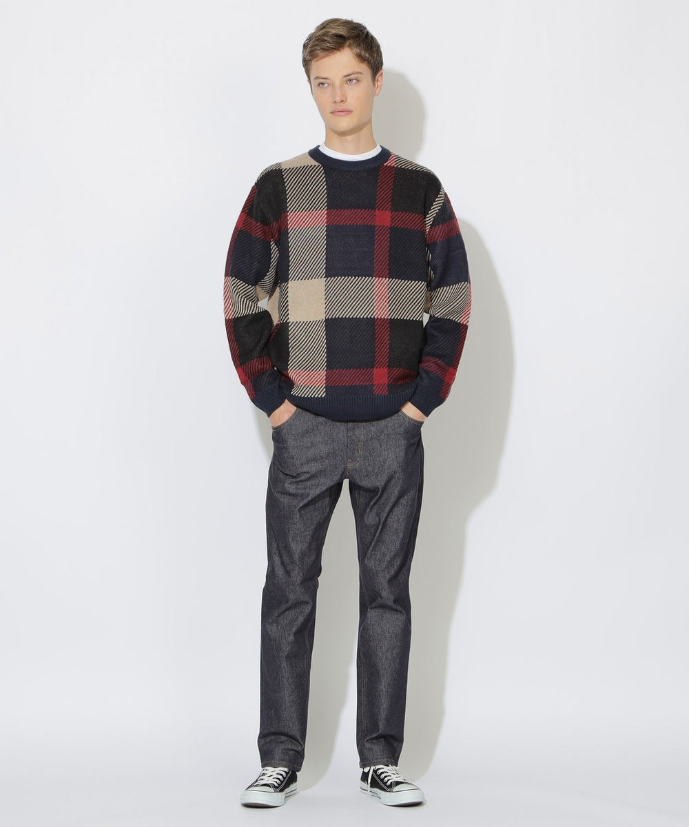 クレストブリッジビッグチェックニット（ニットウェア）｜CB