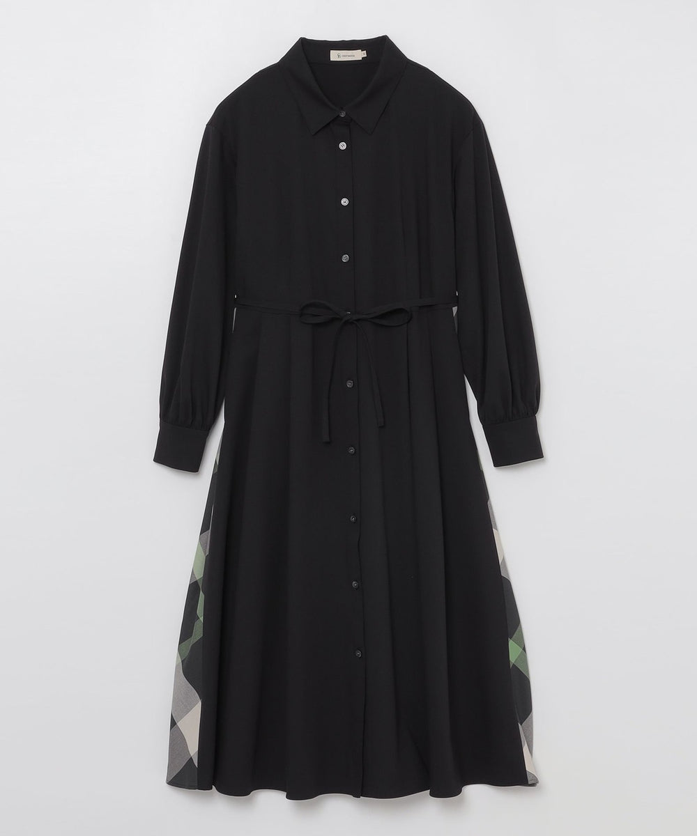 サイドチェック切替タックシャツワンピース（ドレス）｜CB CRESTBRIDGE