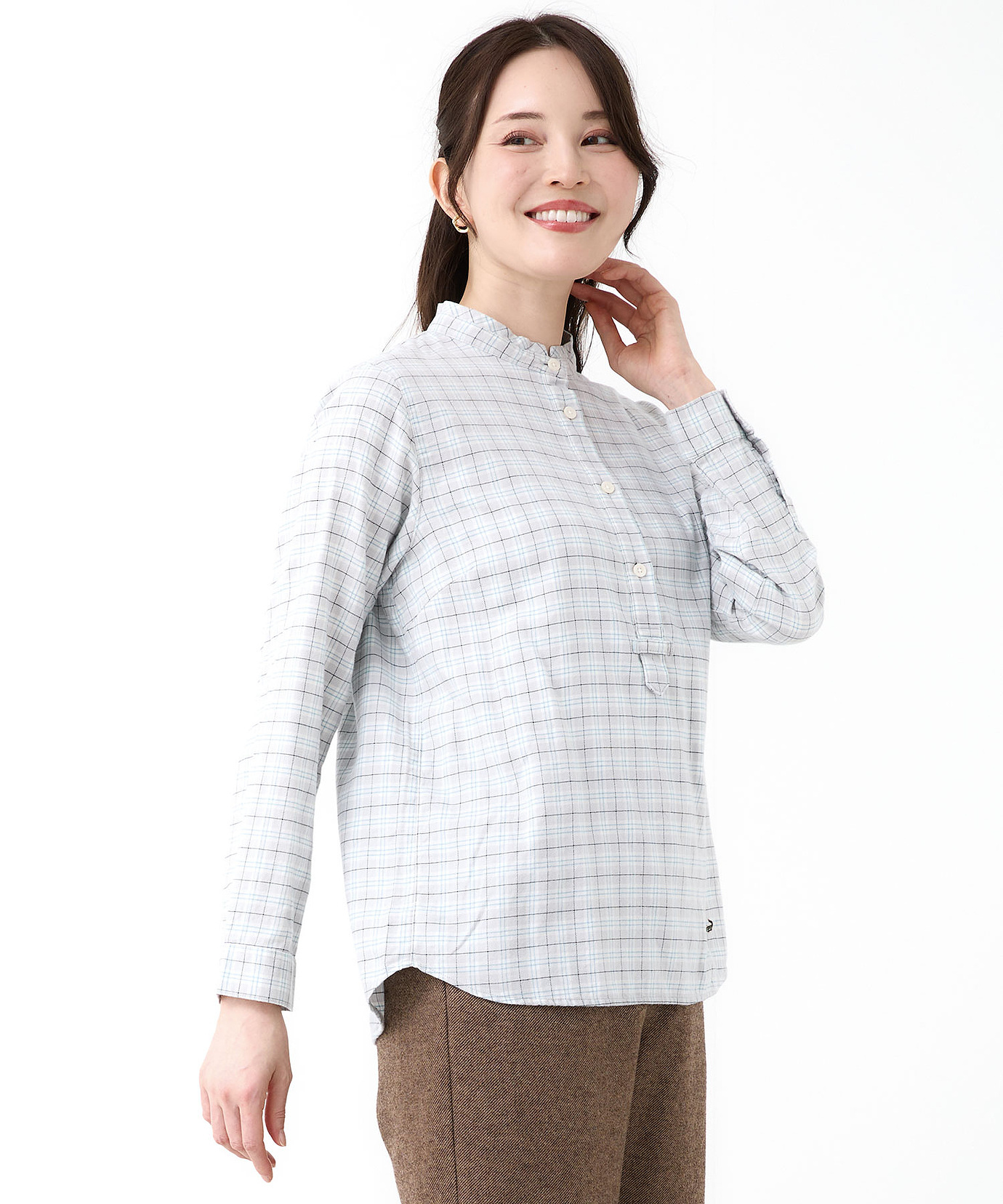 レディース フランネル チェック柄 ブラウス通販 [0301-56101