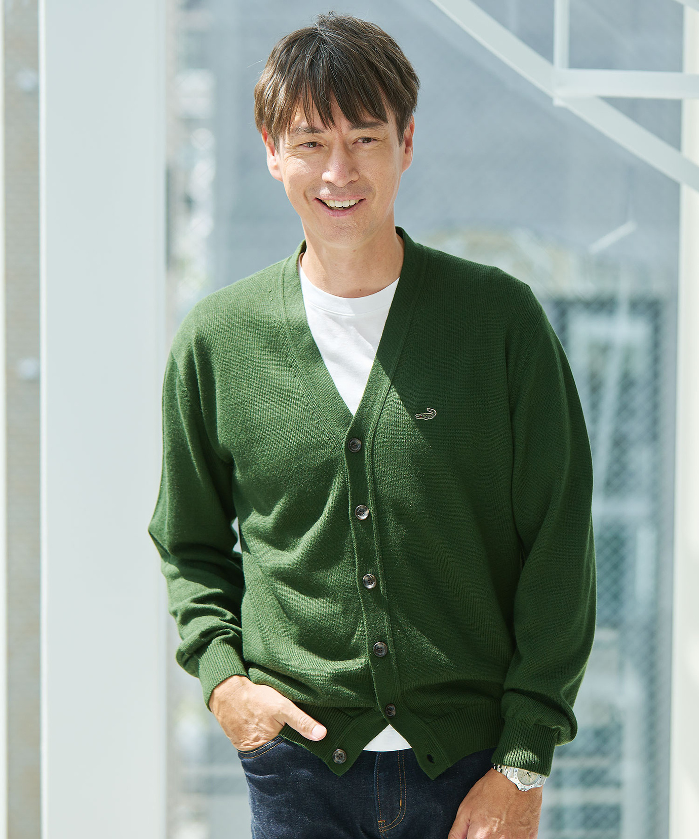 メンズ 10ゲージカーディガン【洗濯機洗いOK】通販 [1603-06580