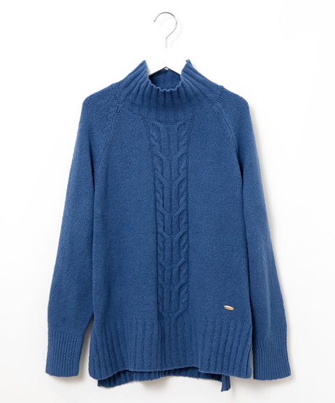 レディース ケーブル編み ハイネックニット【手洗いOK】通販 [0203