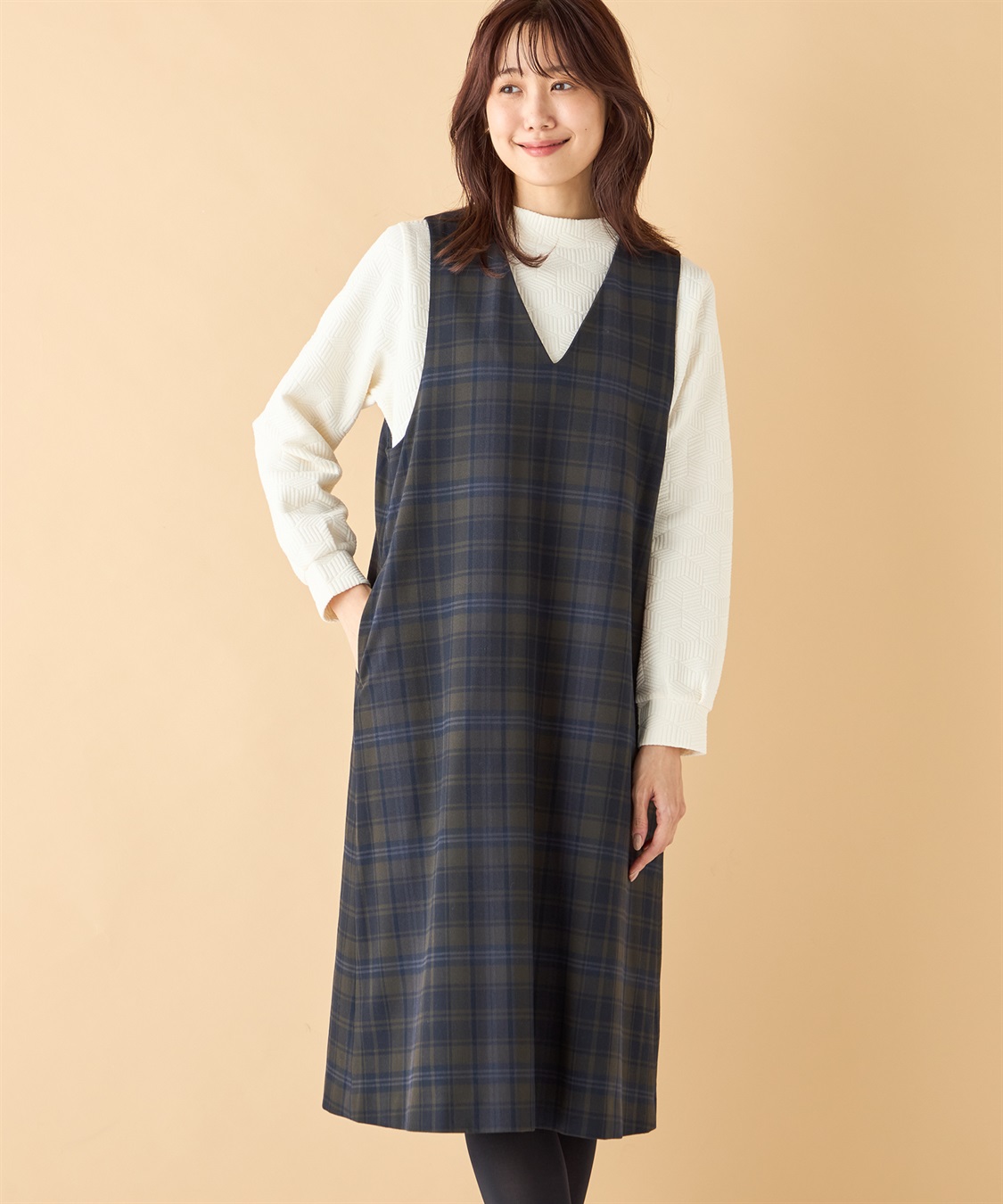 チェックジャンパースカート DECOY｜クロスプラス公式通販サイト