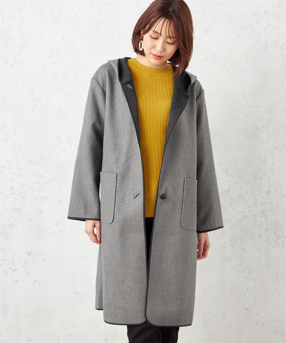 ウールライクフードコート Petit Honfleur｜クロスプラス公式通販サイト