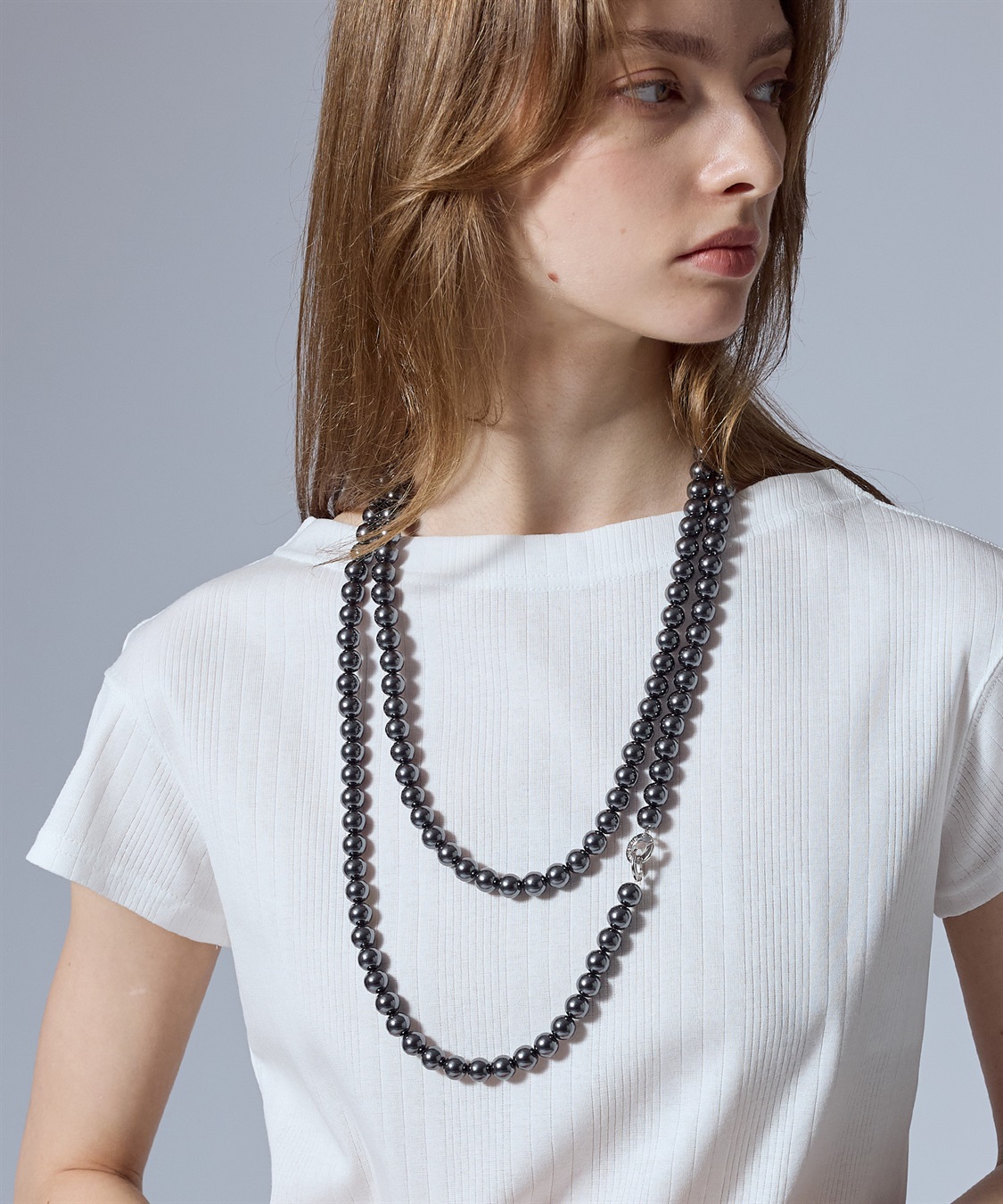 ブラックパールロングネックレス 49AV JUNKO SHIMADA｜クロスプラス
