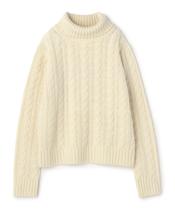 ケーブル編みタートルネックニット 49AV JUNKO SHIMADA｜クロスプラス