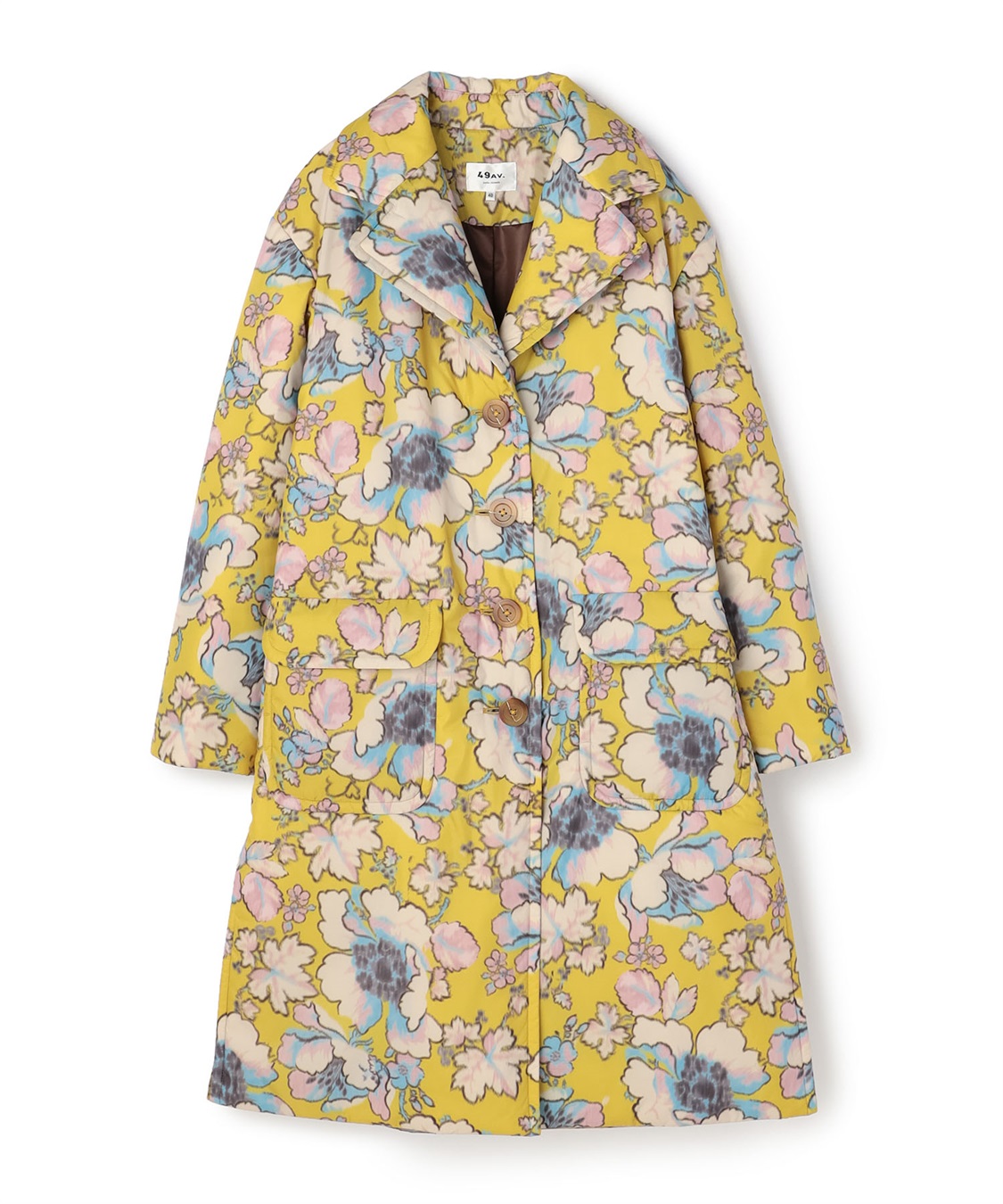 フラワープリントロング丈コート 49AV JUNKO SHIMADA｜クロスプラス