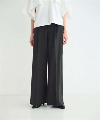 ウォシャブルワイドストレートパンツ【CLEAN MOTION】 N.O.R.C｜クロス