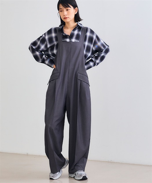 シワになりにくい》サマ美え リラックスオールインワン CROSS FUNCTION