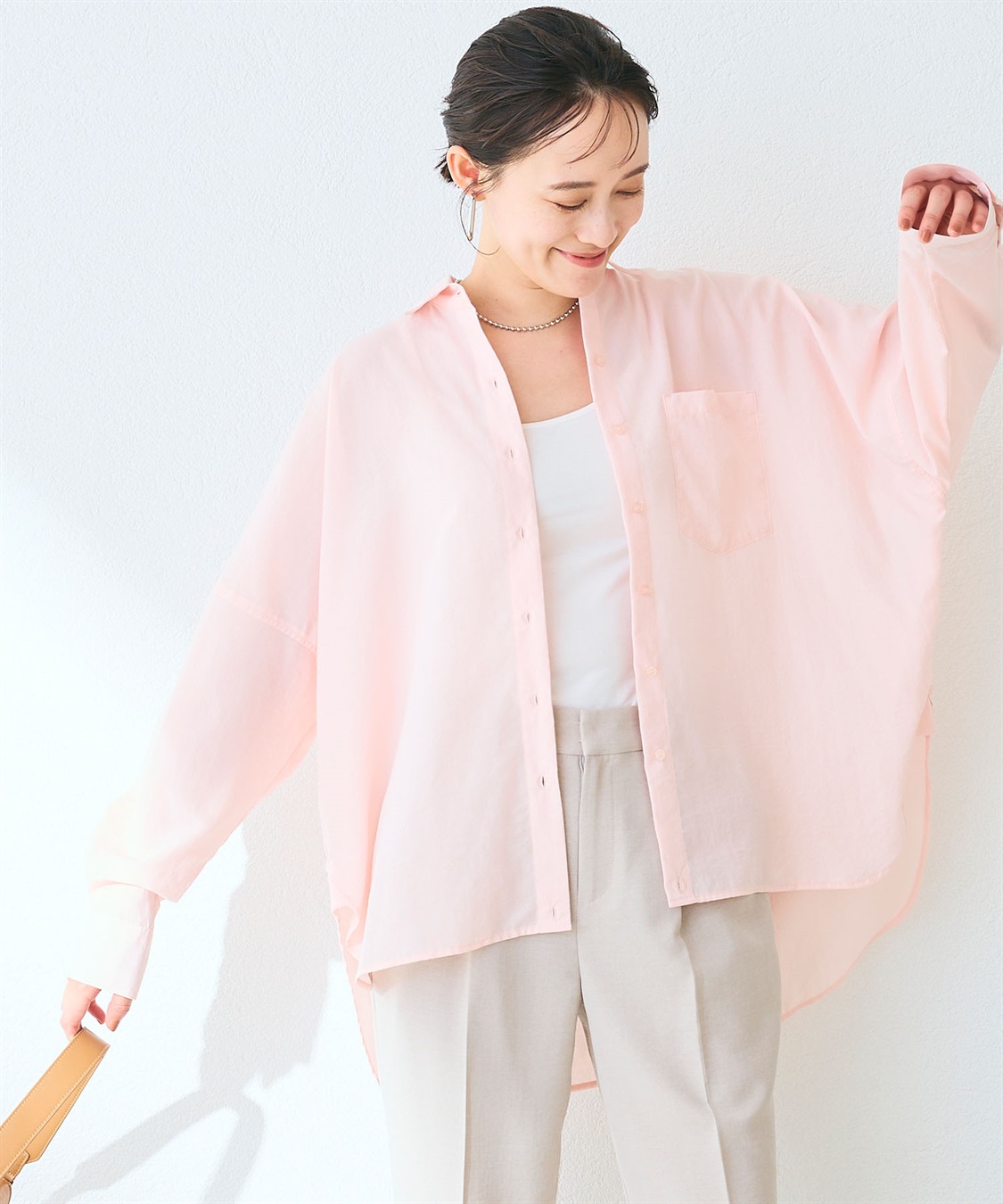 UV/洗える》サマ美え 2wayカシュクールシャツ CROSS FUNCTION｜クロス