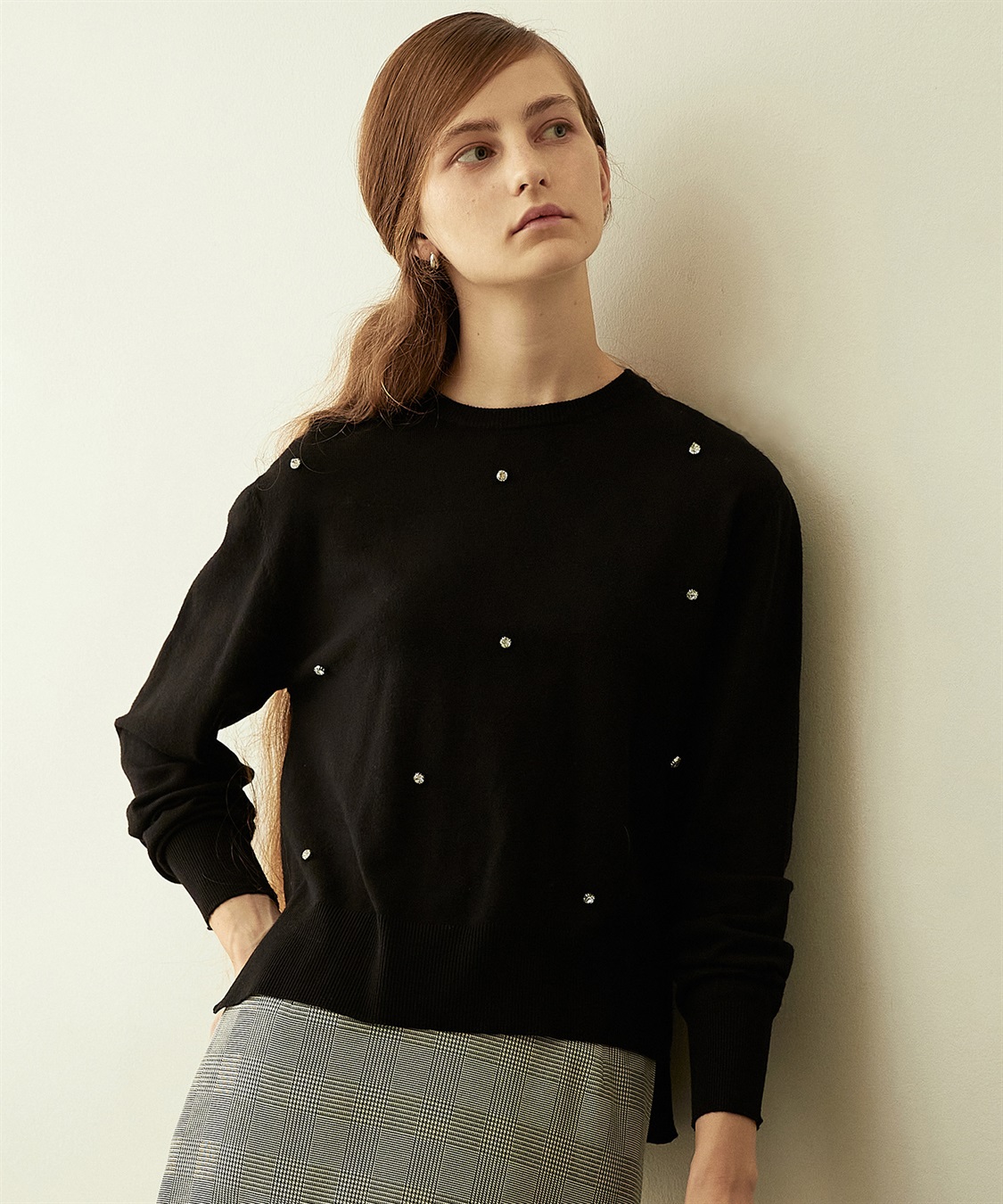 ビジュー付きニットプルオーバー LE SOUK HOLIDAY｜クロスプラス公式