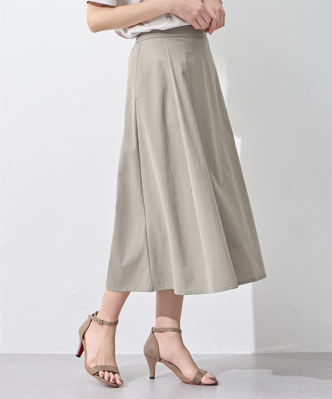 セットアップ対応】【はっ水・冷感】ラッシュガードロングスカート A/C