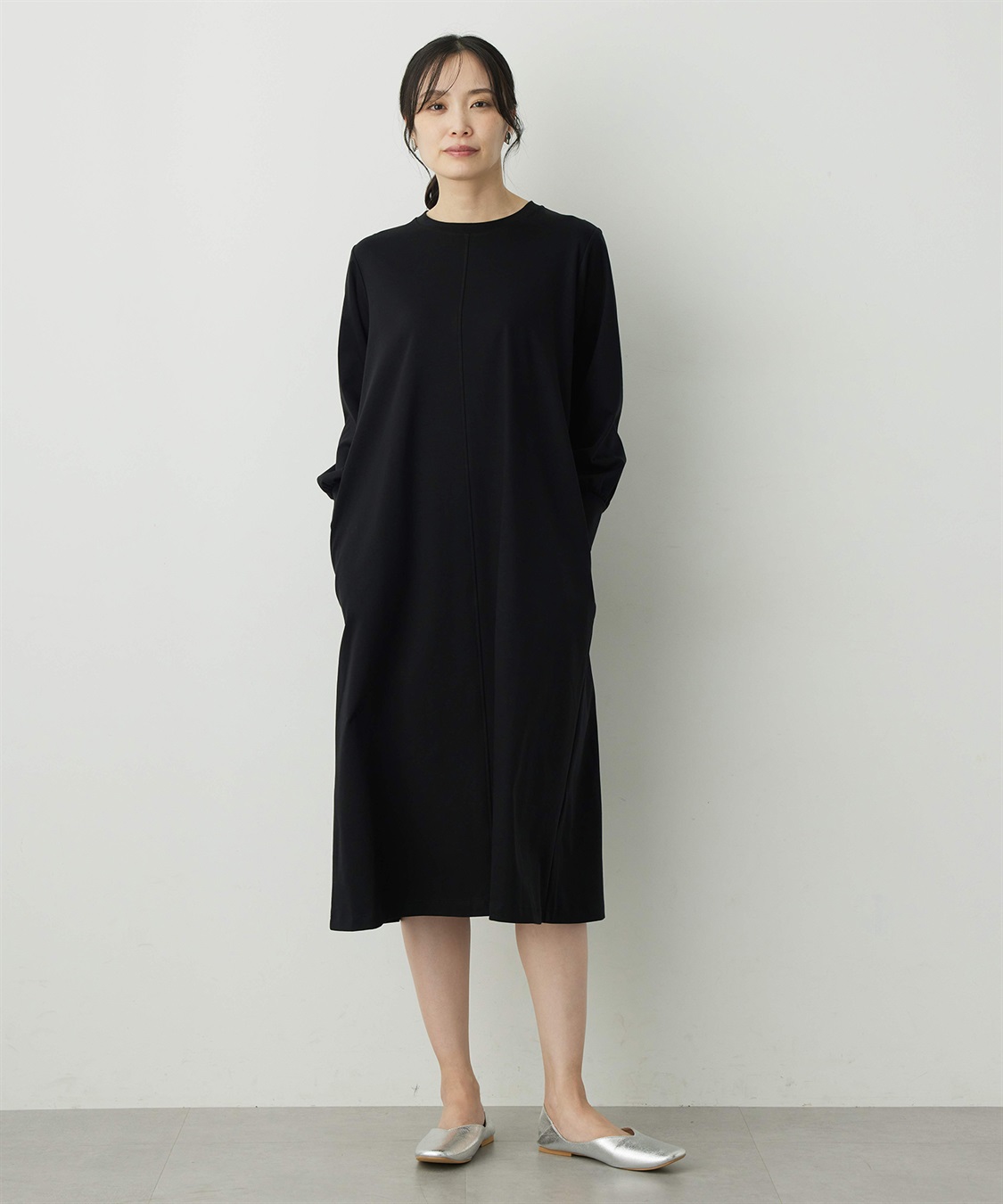 ボリュームスリーブワンピース A/C DESIGN BY ALPHA CUBIC｜クロス